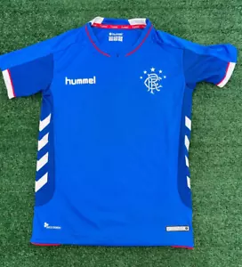 Maglietta Home Rangers FC 2018 2019 | Kit Hummel | Bambino Ragazzo 10 Anni Calcio - Foto 1 di 10