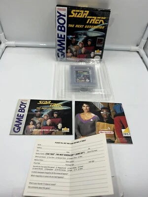 STAR TREK THE NEXT GENERATION NINTENDO GAME BOY CIB W/ BOX & MANUAL & POSTER - Image 1 of 4