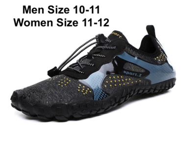 Non-Slip Quick Dry Barefoot Water Shoes Men Size 10-11 Blue/Gray Active Wet Use - Image 1 of 4