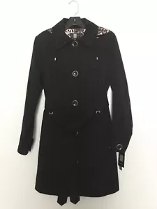 Gallery New York Women's Belted Trench Raincoat Size M #627-R - Picture 1 of 9