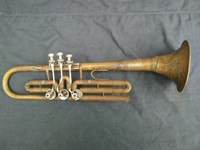 Brass Trumpet Musical Instrument Vintage Original USSR
