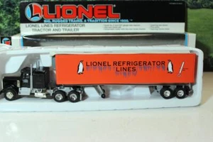 LIONEL 12891 LIONEL REFRIGERATED LINES TRACTOR/TRAILER - 0/027- NEW- P1 - Picture 1 of 3