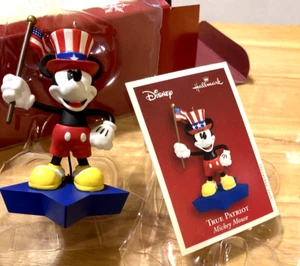 Disney's Mickey Mouse True Patriot Hallmark Christmas Ornament 2005 New In Box - Picture 1 of 4