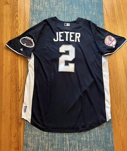 Derek Jeter 2008 All Star Baseball Jersey, XL, Final Season, ESPN Captain - Picture 1 of 7