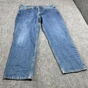Levi's 550 Blue Men's Denim Jeans Pant Button Fly Straight Leg Size W34 L30 - Picture 1 of 20