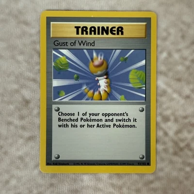 Gust of Wind 93/02 1st Edition Trainer 1999 Pokemon Base Set  TCG - Image 1 of 4