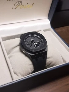 Casio G Shock GA2100 CasiOak AP Royal Oak Mod Black Stainless Steel, White, Box - Bild 1 von 18
