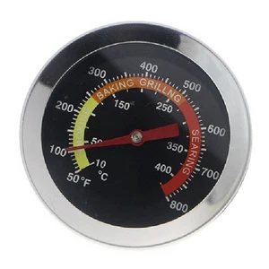 Stainless Steel BBQ Thermometer Dual Scale for Accurate Temperature Reads - Picture 1 of 10