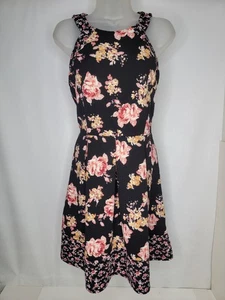 Rewind Dress Size Medium Sleeveless Floral Knee Length Zip Women's Midi - Picture 1 of 11