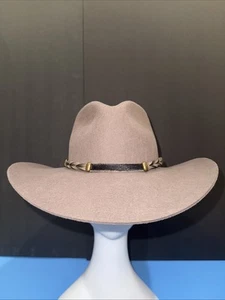STETSON Drifter 4X Buffalo Stone Felt Country Western Hat (SBDFTR-163420) - Picture 1 of 9