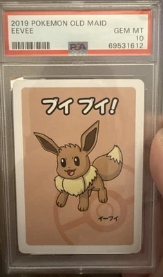 Pokémon 2019 Old Man Eevee Japan Pokémon Card Collectible PSA 10 GEM-MT - Image 1 of 4