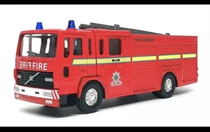 CORGI (England) Metal Diecast #65901 - Volvo Fire Engine City Fire Brigade - RED - Picture 1 of 7