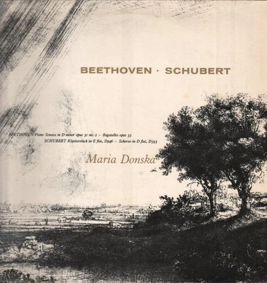 XID5121 Maria Donska Beethoven - Schubert LP vinyl UK Saga 1962 mono in flipback - Photo 1/4