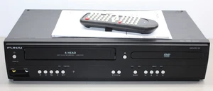 Funai DV220FX4 4 Head VHS/VCR Recorder DVD Player Combo w/ REMOTE Tested WORKS - Picture 1 of 12