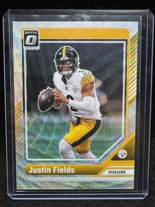2024 Donruss Optic #164 Justin Fields Wave #/300 - Picture 1 of 2
