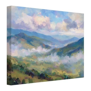 Impresión en Lienzo Grandes Montañas Humeantes EE. UU. Paisaje Natural Arte de Pared Listo para Colgar - Imagen 1 de 6