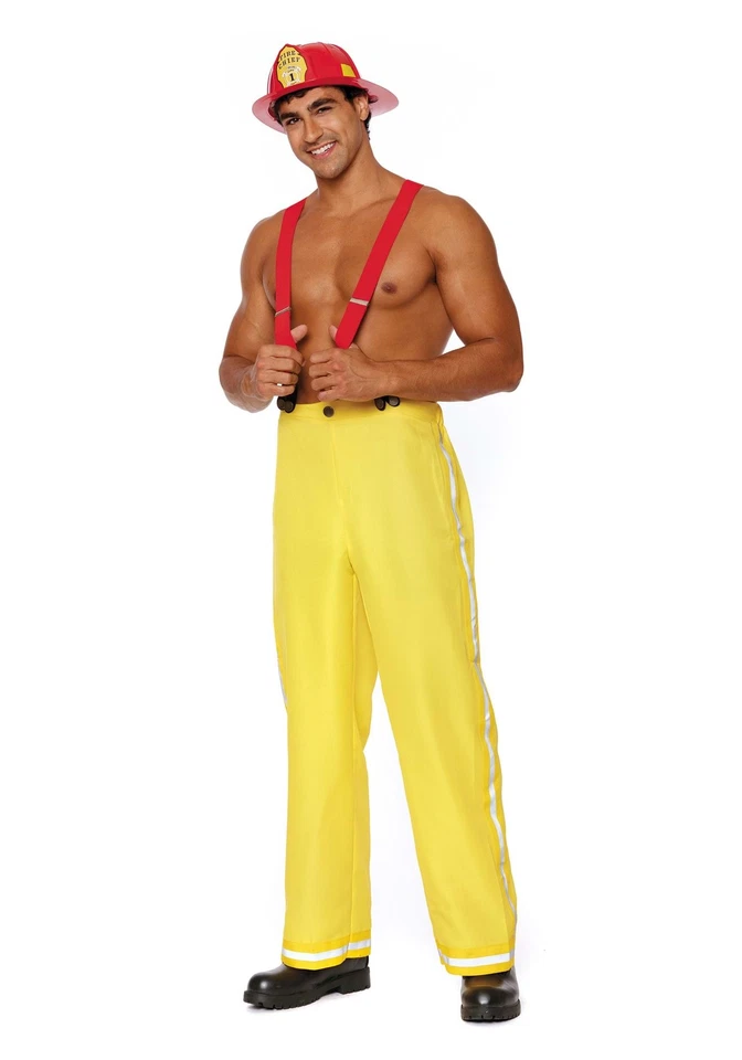 Men's Sexy Fiery Fighter Costume - Image 1 of 1