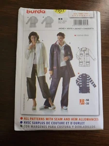Burda Pattern #7957 Outdoor Jacket Size 18-32 Uncut Circa 2010's - Picture 1 of 2