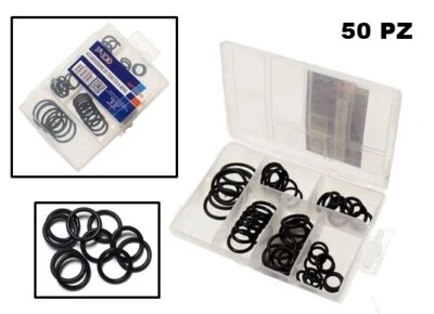 SET DI 50 O-RING GUARNIZIONI IN GOMMA PER RUBINETTI ASSORTITI 6 MISURE - Immagine 1 di 2