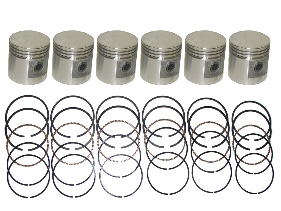 6 Pistons & Rings 1958-1965 AMC Rambler American 195.6 L-HEAD 6-cylinder - Image 1 of 2