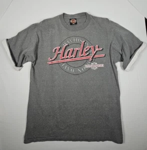 VTG 1992 Harley Davidson Mens Holoubek Sz L SINGLE STITCH Dual Sided T Shirt USA - Picture 1 of 14
