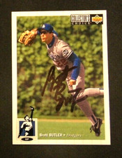 1994 Upper Deck, Los Angeles Dodgers - BRETT BUTLER - autographed