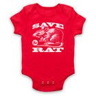 SAVE THE RAT ANIMAL RIGHTS PROTEST SLOGAN FUNNY BABY GROW SHOWER GIFT