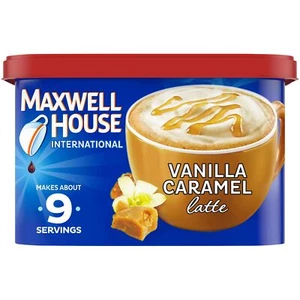 Mezcla de bebidas de café instantáneo estilo café con leche caramelo vainilla internacional 8... - Imagen 1 de 9