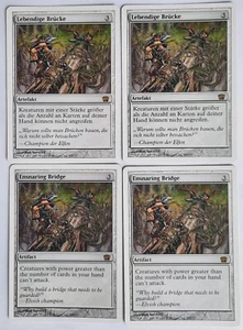 MtG - 4x Lebendige Brücke / Ensnaring Bridge - 8th Edition (2003) - 2xDE 2xENG - Bild 1 von 6