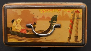 Antica Scatola in Latta Bauletto Anonimo No Pubblicità Serie Venezia - Anni '30 - Picture 1 of 8