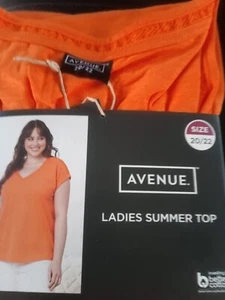 Avenue Tangerine T Shirt Size 20/22 - Picture 1 of 2