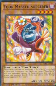 YUGIOH CARD 1 X TOON MASKED SORCERER LDS1-EN058 1ST EDITION - Picture 1 of 1