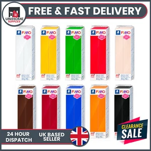 New Fimo Soft 454g Polymer Modelling Oven Bake Clay - 11 Colours To Choose - Picture 1 of 32