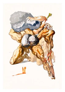 Divine Comedy Inferno 7 by Salvador Dali A4 Art Print - Picture 1 of 1
