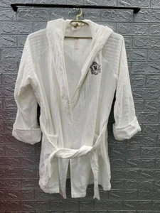 New Victoria's Secret Terry Hooded Short Robe White Size XL/2XL - Picture 1 of 7