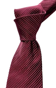 $280 NWT TOM FORD Burgundy Raised rope stripes 3.6” Textured silk neck Tie Italy - Picture 1 of 6