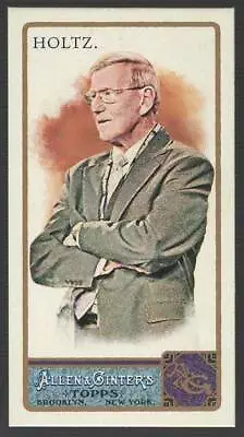 LOU HOLTZ 2011 Topps Allen and Ginter MINI A&G BACK Parallel #3 Notre Dame Coach - Image 1 of 2