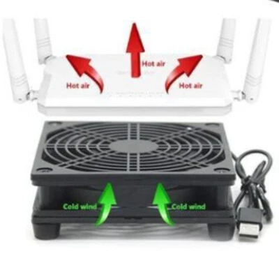 DC 5V 12cm USB Cooler Black Silent Cooling Fan For Desktop PC Computer Case - Image 1 of 4