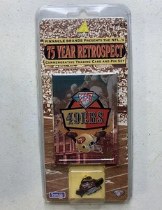 Pinnacle 1994 San Francisco 49ERS Oficial NFL 75 Años Tarjeta Conmemorativa Pin Set - Imagen 1 de 4