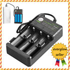 3 Slot Rechargeable 18650 Li-ion Batteries USB 3.7V Battery Charger Doorbell Kit