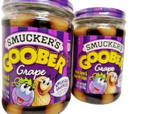 Smucker's GOOBER GRAPE, 18oz, BB Jan 26, Lot of 6 - Picture 1 of 8