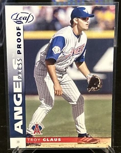 2002 Leaf Press Proof Blue Parallel Troy Glaus #2 Angels - Picture 1 of 2