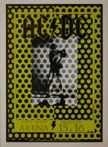 AC/DC ROCK KONZERT POSTER MICHAEL DOLE LONG BEACH ARENA - Bild 1 von 1