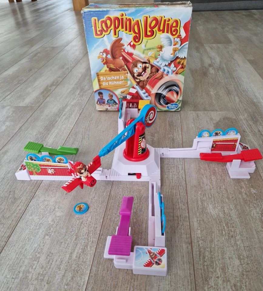Looping Louie - Hasbro Kinderspiel Gesellschaftsspiel Drunken Louie - Komplett - Bild 1 von 4