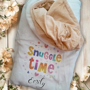 Personalised quality comfort blanket ,cushion, cosy comforter , couple gift idea - Picture 1 of 2