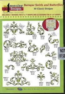 Amazing Designs - Baroque Swirls and Butterflies (CD-ROM) - Picture 1 of 2
