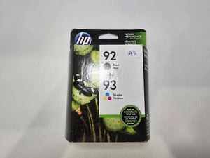 Genuine HP 92/93 (C9513FN#140) Black Tri-Color Ink Cartridge - Pack of 2 Ink - Picture 1 of 6