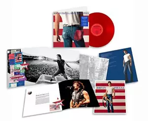 BRUCE SPRINGSTEEN - BORN IN THE USA 40TH ANNIVERSARY EDITION RED VINYL LP - Picture 1 of 2
