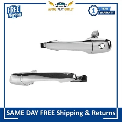 Nuevo par de manijas de puerta cromadas delanteras exteriores izquierda y derecha para Mazda 3 2003-2015 Foto 1 de 4