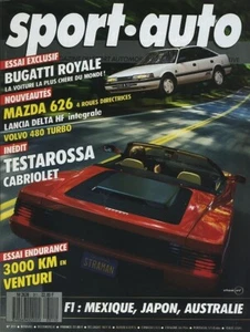SPORTWAGEN Nr. 311 12/1987 GP MEXIKO JAPAN 3000km in VENTURI ROTER KOPF CABRIO - Bild 1 von 1